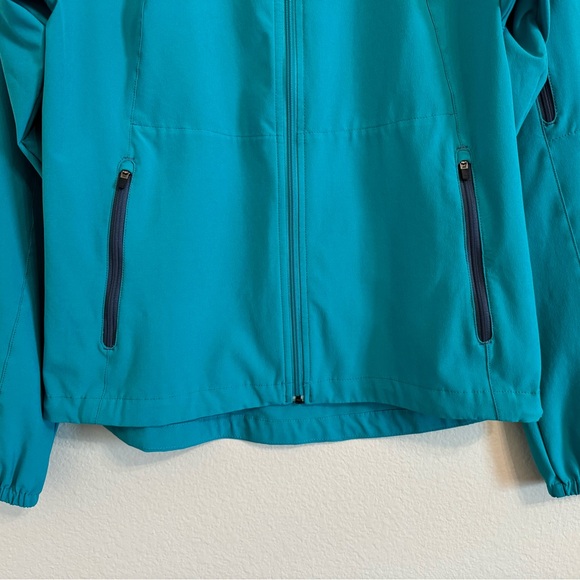 Patagonia Womens jacket Traverse Softshell Full Zip Lightweight Teal Blue M - Picture 4 of 14